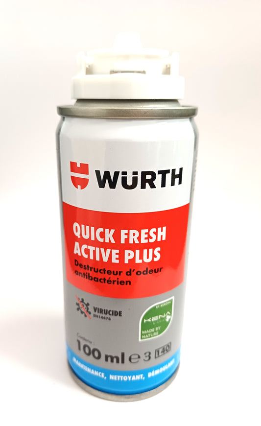 Würth - Quick Fresh Active Plus - Nettoyant antibactérien pour climatisation 100 ml