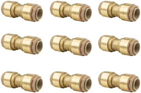 Lot de 9 raccords union égal instantané Femelle en laiton "620" taille 18