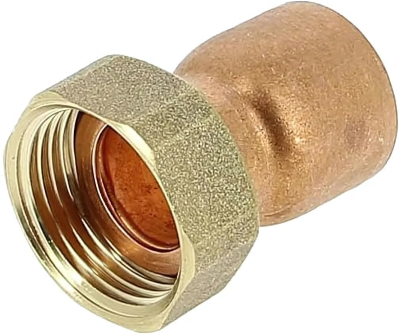 Raccord cuivre droit en 2 pièces indissociables, 1 tube et un écrou - Femelle écrou libre Ø28-1"