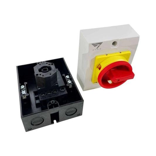 Coffret de coupure de proximité tétrapolaire 4P 32A - IP65 - Cadenassable - IS4P32L - IMO