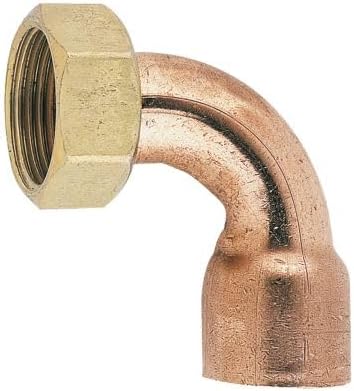 Lot de 10 Raccords coudés en cuivre, 28 mm, écrou prisonnier, 26x34 mm