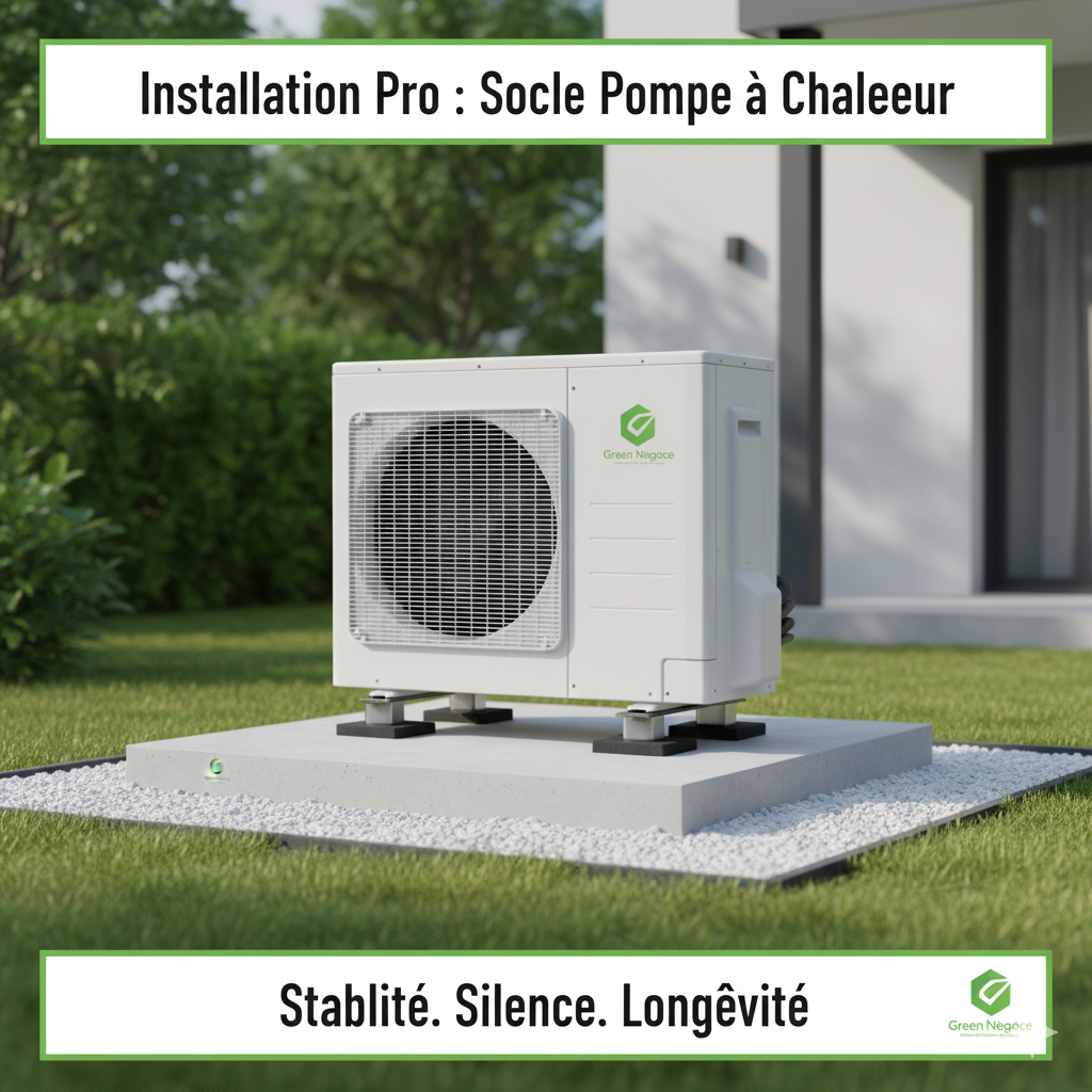 Bien réussir son socle de pompe à chaleur ou climatiseur !