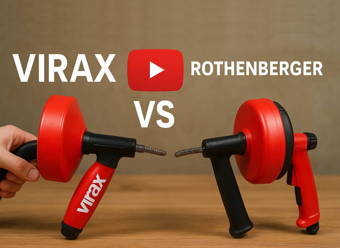 Le comparatif sur Youtube des déboucheurs Virax et Rothenberger