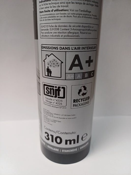 Mastic silicone neutre S,  310 ml