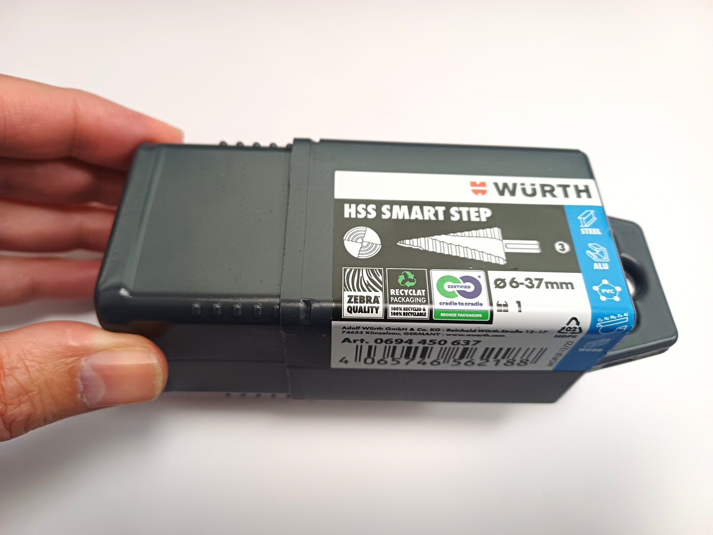 Foret étagé hélicoïdal HSS Smart Step D6-37 mm 0694450637