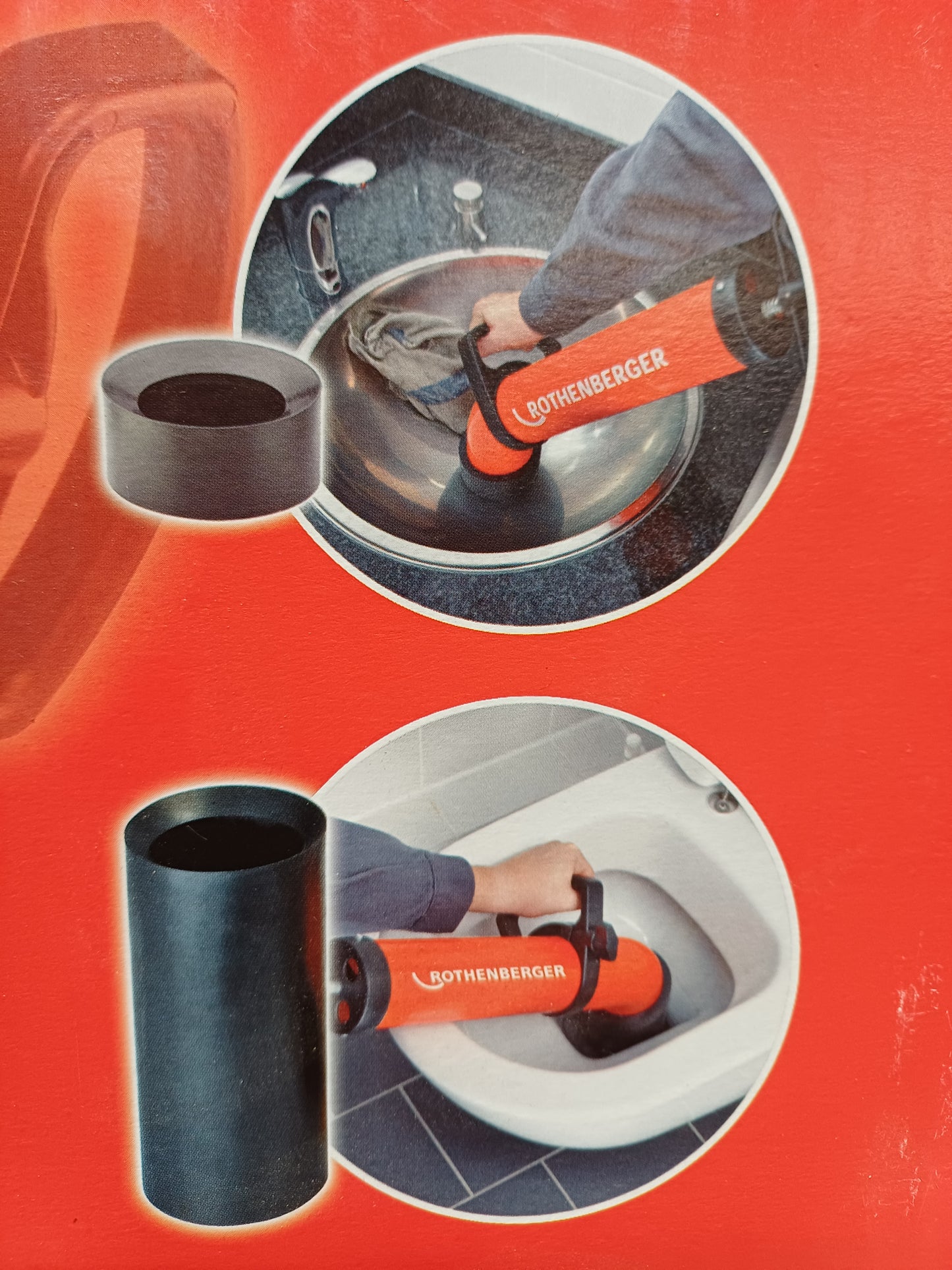 Nettoyeur de canalisations Professionnel avec 2 adaptateurs - Rothenberger