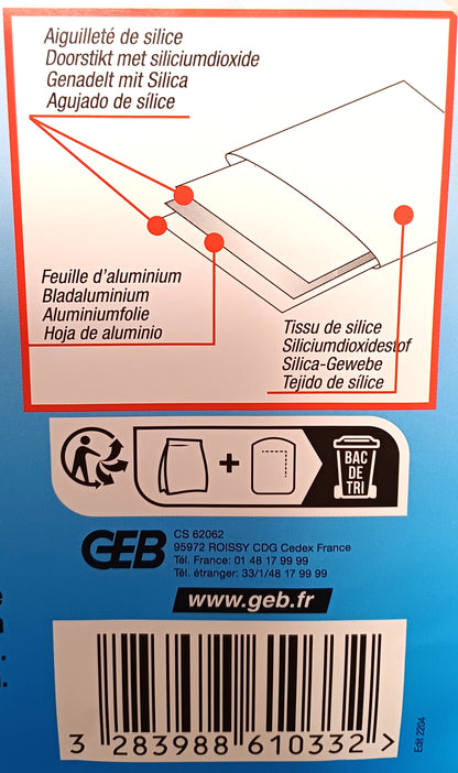Bouclier thermique pour soudure - Plaque de 20 x 27 cm - GEB