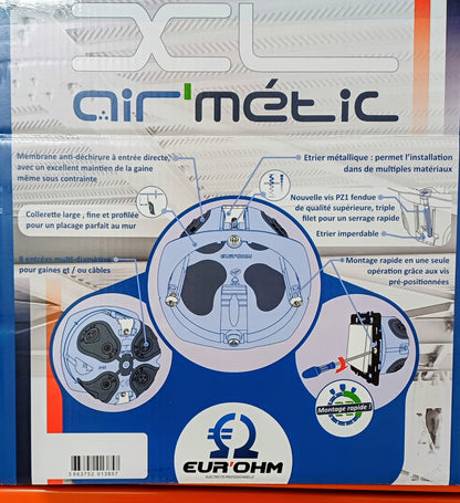 EUR'OHM - PACK DE 100 BOITES AIR'METIC D67 P40 simple