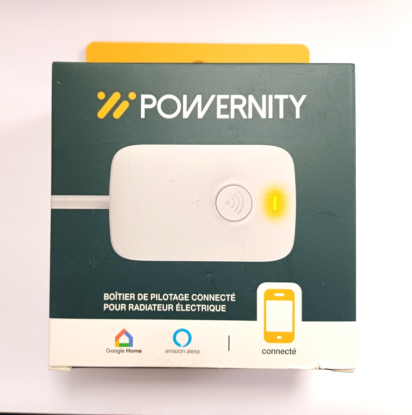 Powernity – Thermostat Connecté Wi-FI pour Radiateurs Électriques – Compatible iOS & Android – Économies d’Énergie – Installation Facile