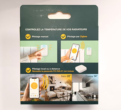 Powernity – Thermostat Connecté Wi-FI pour Radiateurs Électriques – Compatible iOS & Android – Économies d’Énergie – Installation Facile