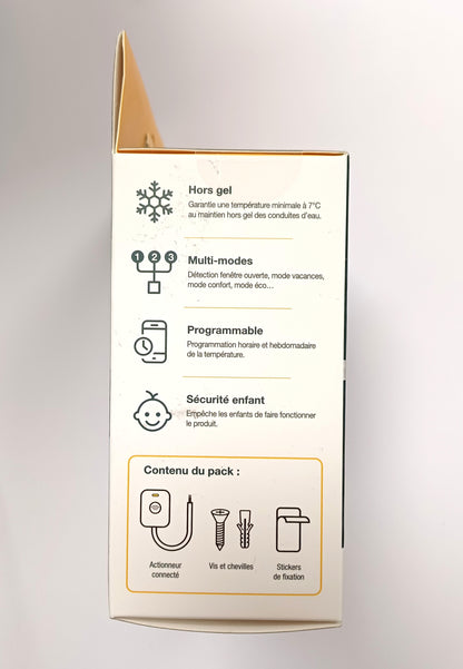 Powernity – Thermostat Connecté Wi-FI pour Radiateurs Électriques – Compatible iOS & Android – Économies d’Énergie – Installation Facile