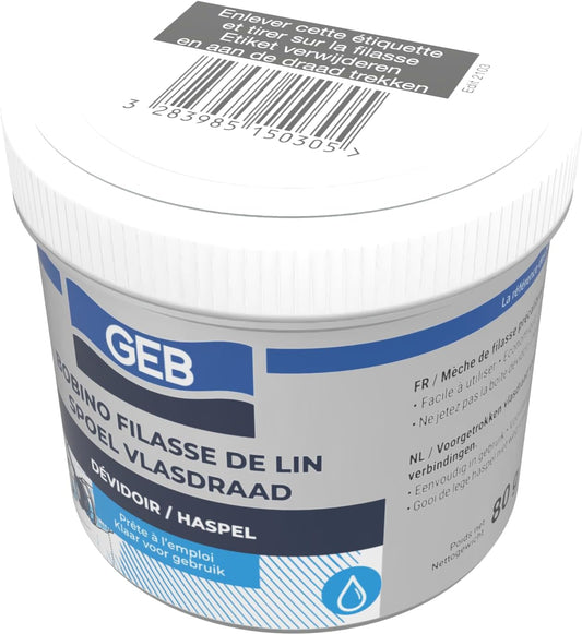 Bobino de filasse de lin avec dévidoir GEB 80 g