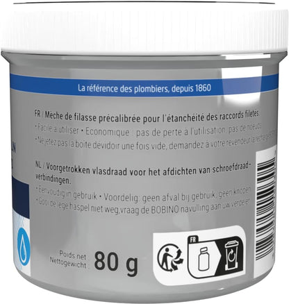 Bobino de filasse de lin avec dévidoir GEB 80 g