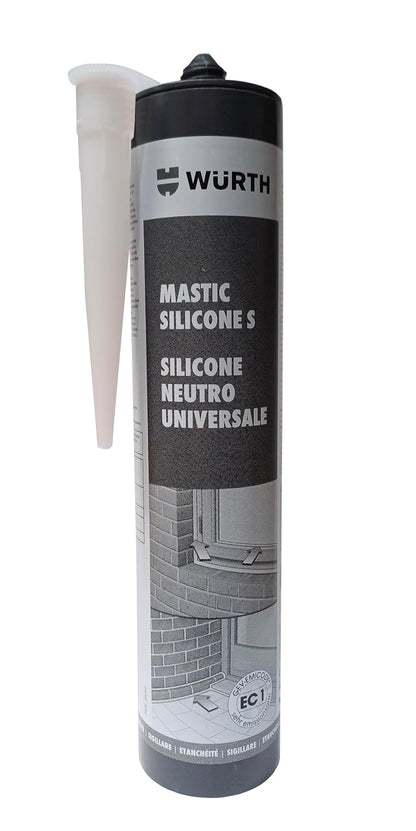 Mastic silicone neutre S,  310 ml, translucide