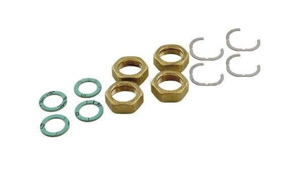 4 Raccords solaires 20/27 pour tube annelé DN16 en laiton