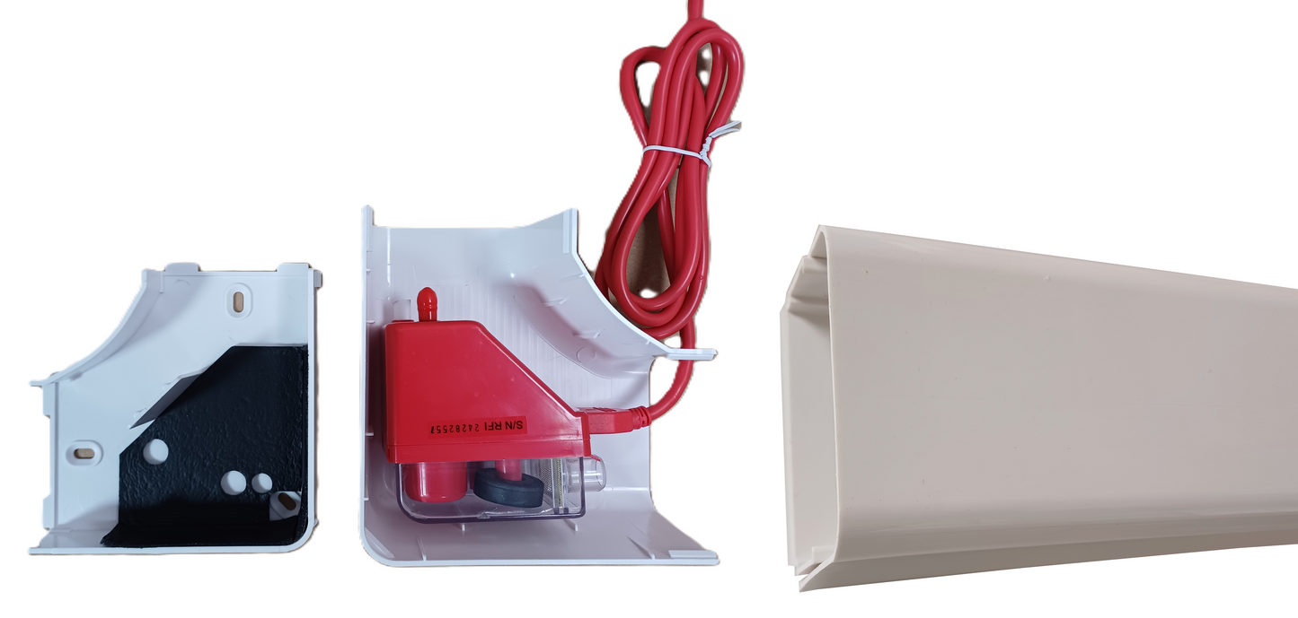 Pompe de relevage pour climatisation avec goulotte