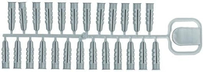 125 PLX Anchors 8 x 33 cm, Grey - Strong Nylon Fixing for Brick, Concrete and Plaster