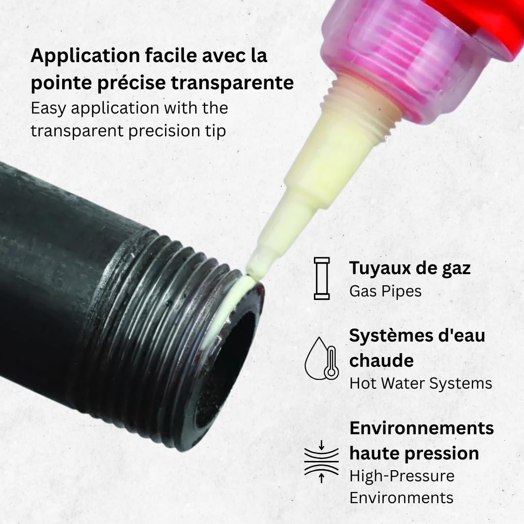 Résine pour étanchéité plomberie – Filetfix Virax 60 ml – Lot de 2