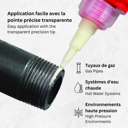 Résine pour étanchéifier les raccords filetés 60 ml Filetfix Virax