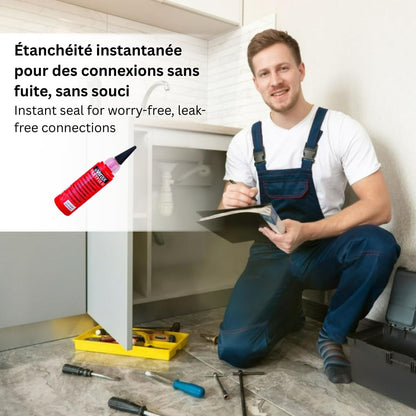 Résine pour étanchéité plomberie – Filetfix Virax 60 ml – Lot de 2