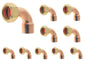 Coude en Cuivre à Souder avec Écrou Prisonnier, 2GC - 22 mm - lot de 10