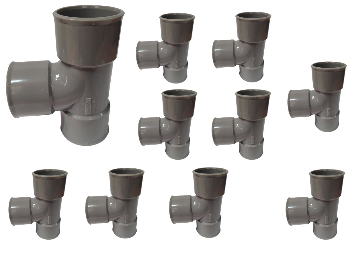 Culotte en plomberie FF 87°30 DN 32, lot de 10 pièces