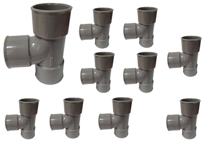 Culotte en plomberie FF 87°30 DN 32, lot de 10 pièces