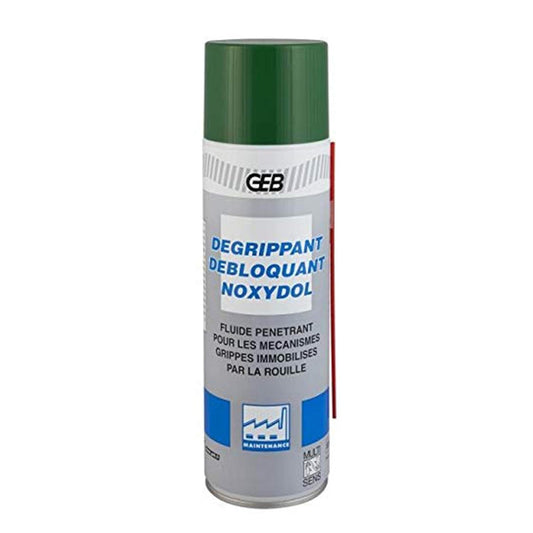 GEB NOXYDOL Dégrippant débloquant pour mécanismes et assemblages grippés ou rouillés - Aérosol 500ml