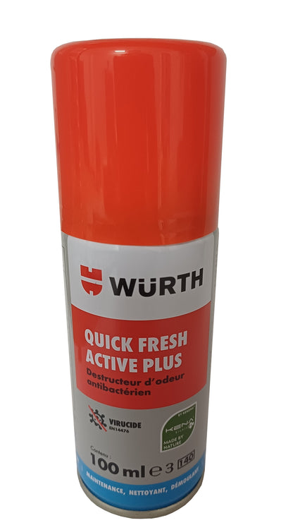 Würth - Quick Fresh Active Plus - Nettoyant antibactérien pour climatisation 100 ml