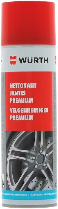 Würth Premium Felgenreiniger, 400 ml, säurefrei, kraftvolles Konzentrat, pflegeleichtes Finish und sparsam im Verbrauch
