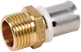 Brass male fixed fitting 16, 3/4 - pack of 50