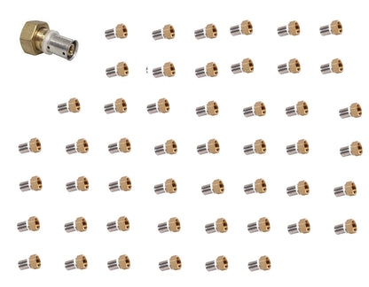 Écrou Libre Femelle en Laiton, 16-3/4 (Lot de 50)