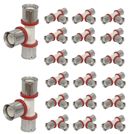 PPSU Tee Fitting, 26mm, Pack of 20