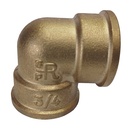 Coude en laiton, Femelle 3/4, lot de 10