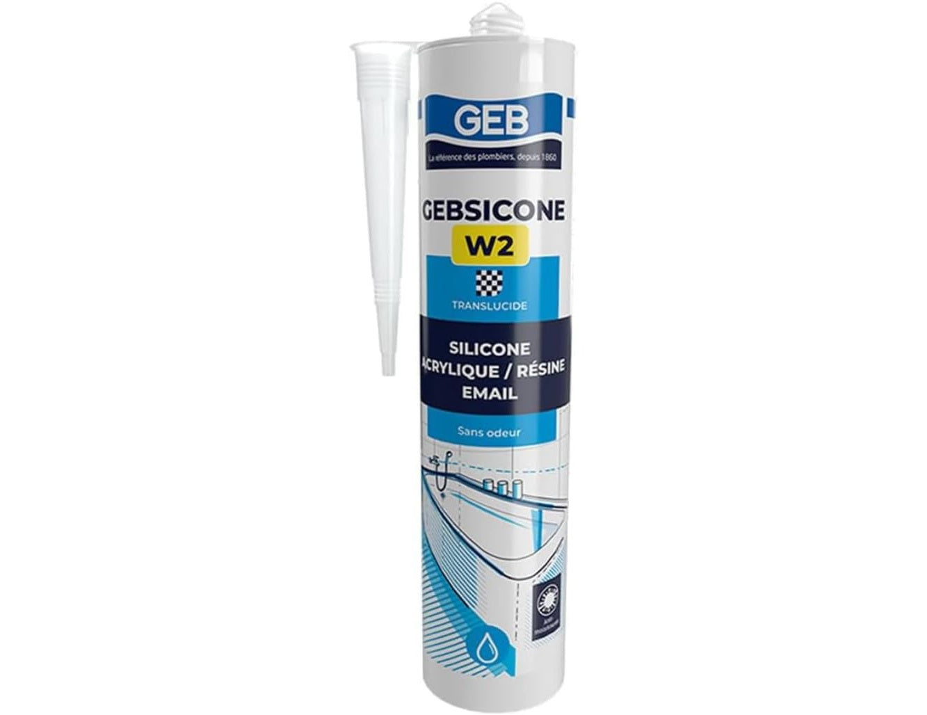 Silicone translucide - 310 ml - Gebsicone W2 - Geb