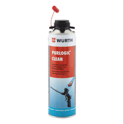 Nettoyant PURLOGIC Clean de Würth pour pistolet à mousse PU, 500 ml