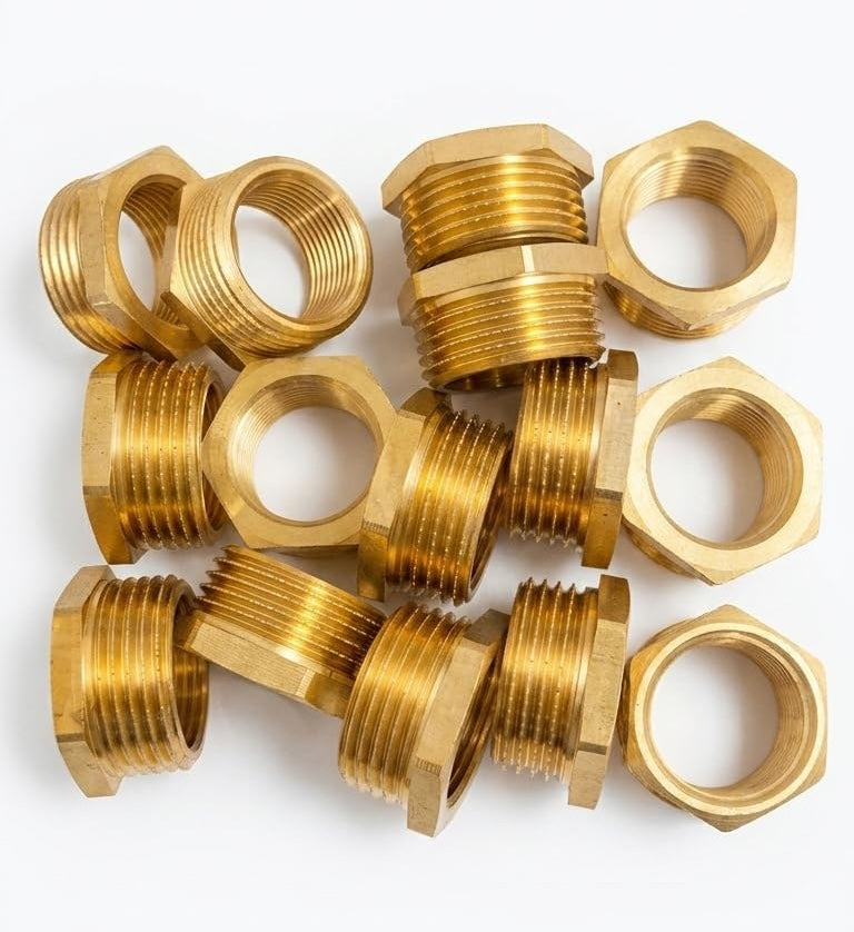 Lot de 15 - Raccords de Réduction en Laiton Mâle 1" - Femelle 3/4"