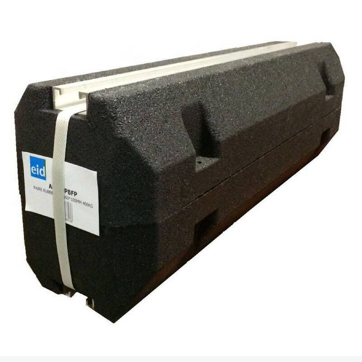 Paire de Supports au Sol Anti-Vibrations EID mini rubber Pour Climatisation et Pompe à Chaleur (PAC) 400MM 300KG