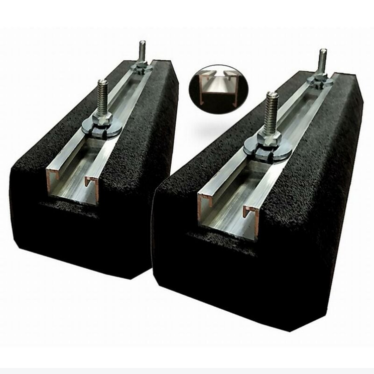 Paire de Supports au Sol Anti-Vibrations EID mini rubber Pour Climatisation et Pompe à Chaleur (PAC) 400MM 300KG