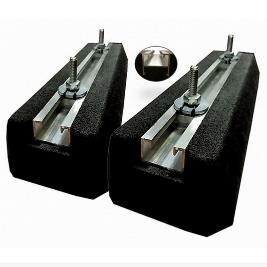 Paire de Supports au Sol Anti-Vibrations EID mini rubber Pour Climatisation et Pompe à Chaleur (PAC) 400MM 300KG