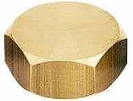 Bouchon femelle en laiton massif, 1/2 pouce, sac de 5 pièces