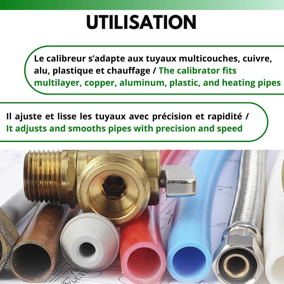 Calibreur pour tubes de la marque Virax
