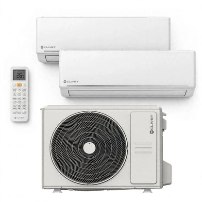 Pompe à chaleur : KIT PAC air/air Clivet EZCool Tri-Split - 7.9 kW - 3 sorties