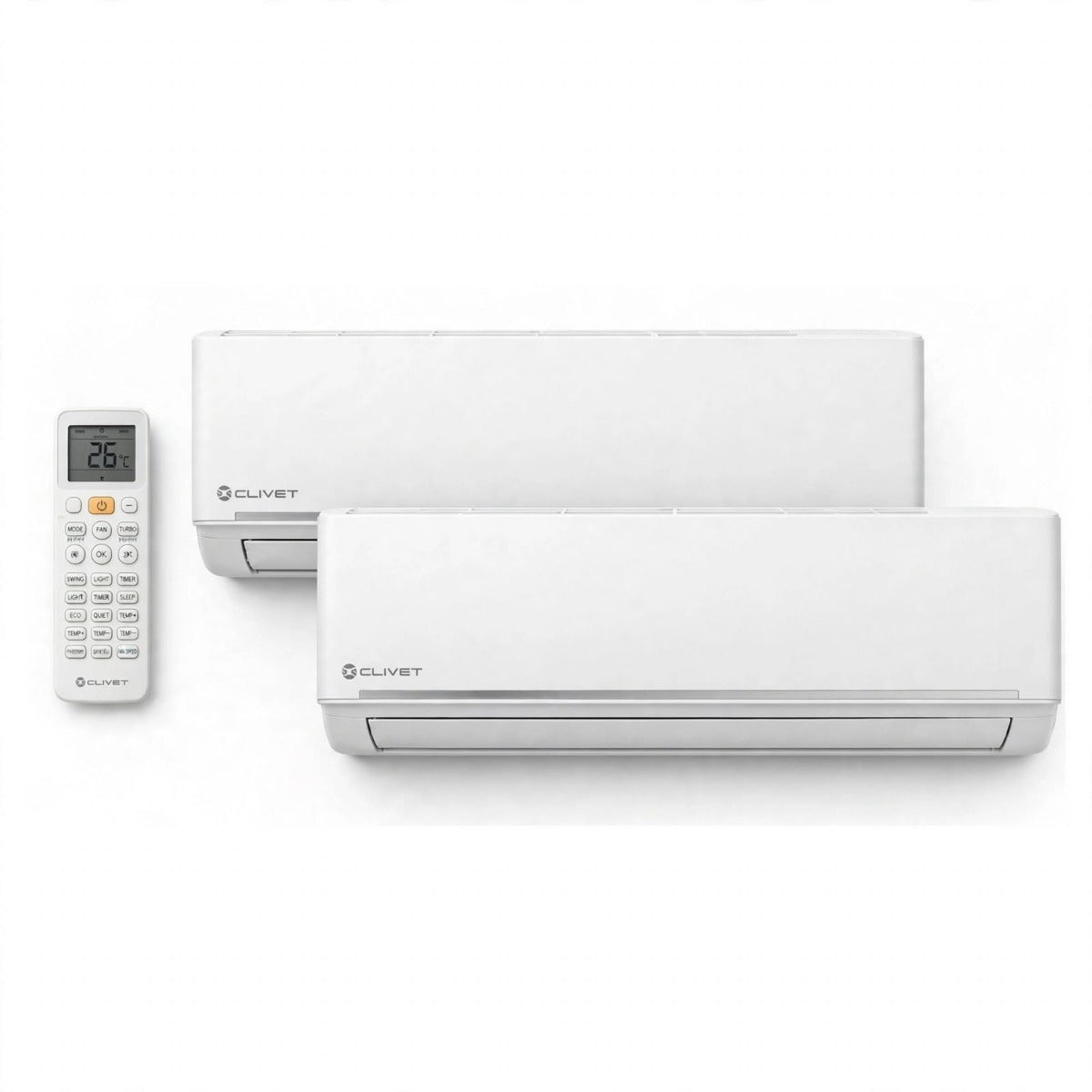 Pompe à chaleur : KIT PAC air/air Clivet EZCool Tri-Split - 7.9 kW - 3 sorties