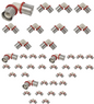 Lot de 30 Coudes Multicouches 26 PPSU