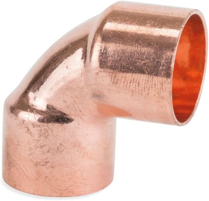 Lot de 5 Coudes égal 90° Femelle Femelle de 22 mm en cuivre