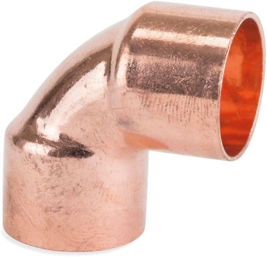 Lot de 5 Coudes égal 90° Femelle Femelle de 22 mm en cuivre