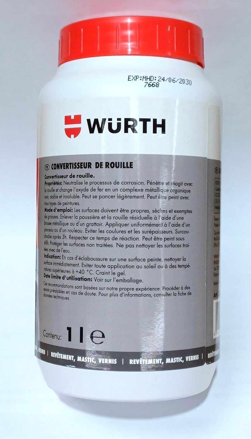 Convertisseur de rouille, 1000 ML, marque Wurth