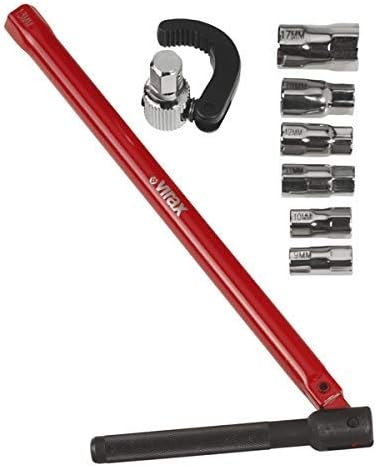 Clé écrou robinet + 6 embouts + mâchoire - Virax