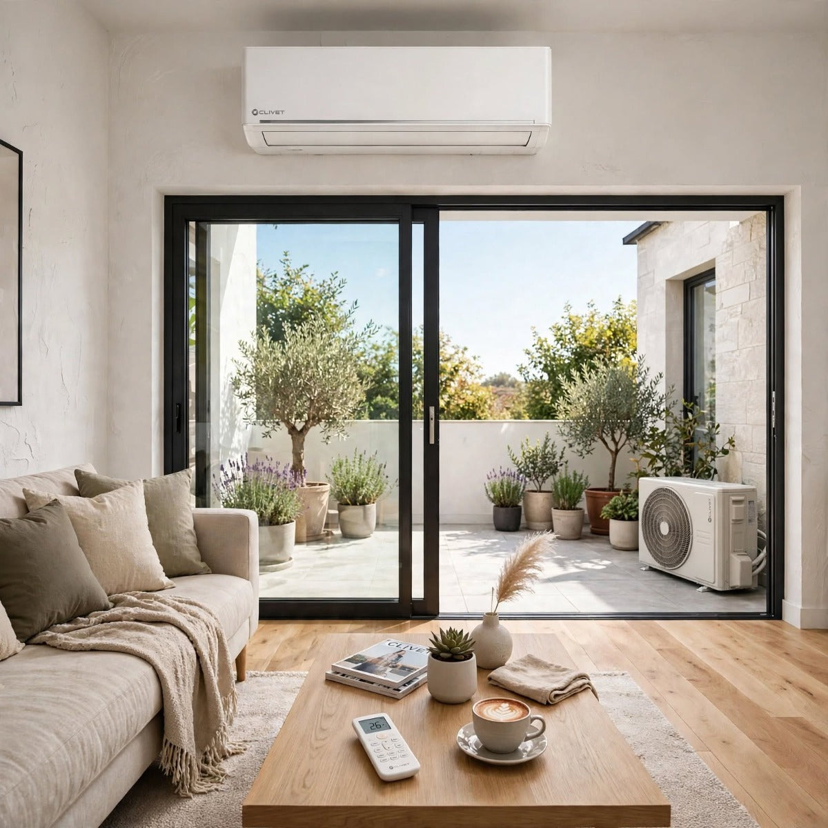 Pompe à chaleur : KIT PAC air/air Clivet EZCool Tri-Split - 7.9 kW - 3 sorties